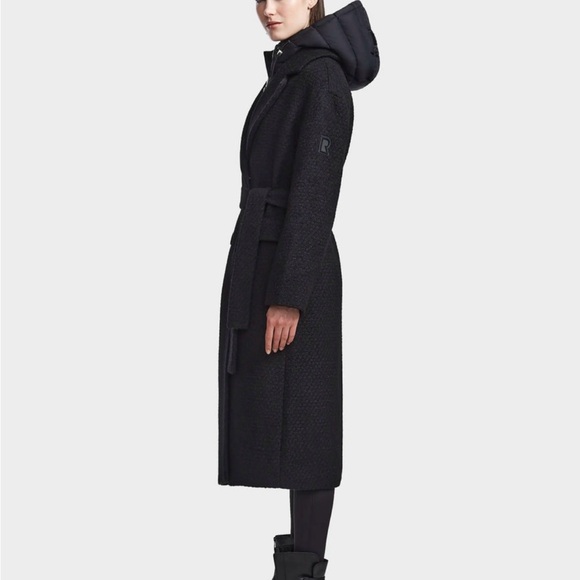 BRAND NEW LILA WOMENS WOOL BLEND JACKET WITH REMOVABLE HOODED DICKIE RUDSAK - Picture 5 of 10